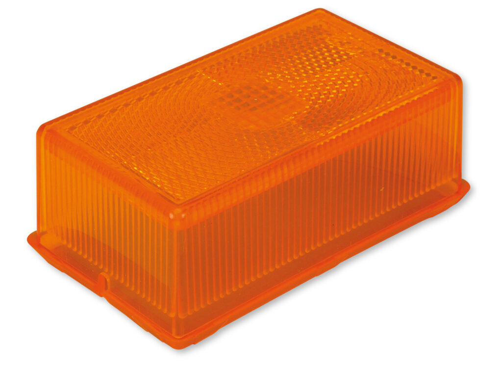 Ersatzglas Positionsleuchte hoch, Orange