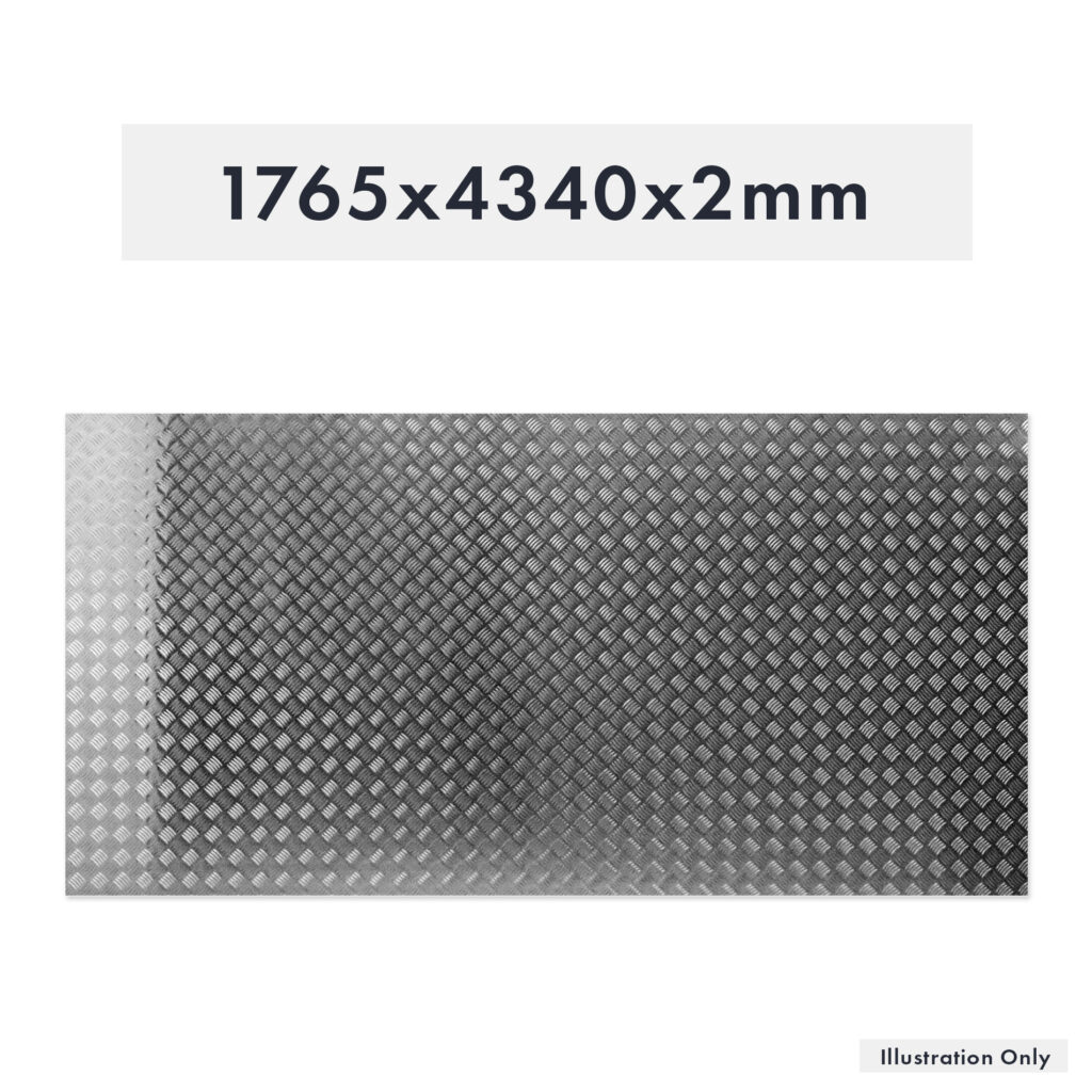 Aluminium Riffelblech 1765x4340x2mm